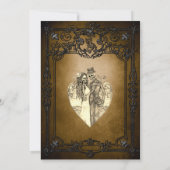 Invitation de mariage gothique Halloween à conserv (Dos)