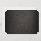 Invitation de mariage gothique Rose orange d'Hallo (Dos)