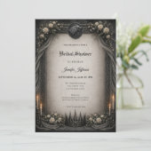 Invitation de mariage gothique sombre GOT (Debout devant)