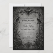 Invitation de mariage gothique vampire (Devant)