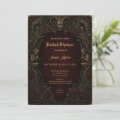 Invitation de mariage gothique vintage (Debout devant)