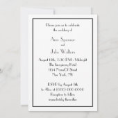 Invitation de mariage gravée NYC Skyline 01 (Dos)