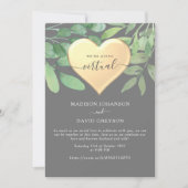Invitation de mariage Gray Zoom (Devant)
