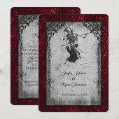 Invitation de mariage Halloween (Devant / Derrière)