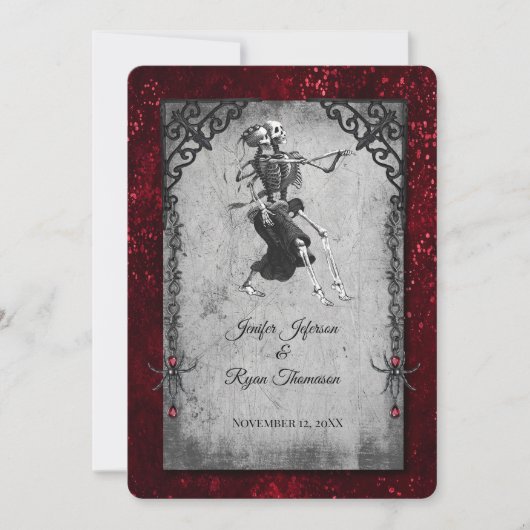 Invitation de mariage Halloween (Devant)