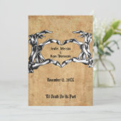 Invitation de mariage Halloween (Debout devant)