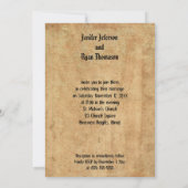 Invitation de mariage Halloween (Dos)