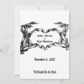 Invitation de mariage Halloween (Devant)
