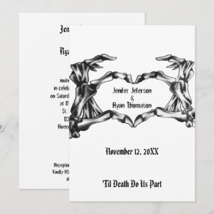 Invitation de mariage Halloween
