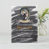 Invitation de mariage Halloween (Debout devant)