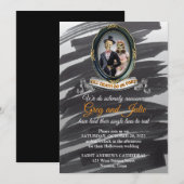 Invitation de mariage Halloween (Devant / Derrière)
