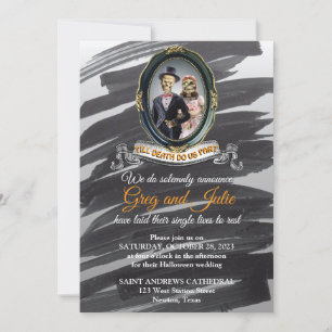 Invitation de mariage Halloween