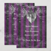 Invitation de mariage Halloween (Devant / Derrière)