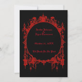 Invitation de mariage Halloween (Devant)