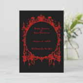 Invitation de mariage Halloween (Debout devant)
