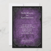 Invitation de mariage Halloween (Dos)