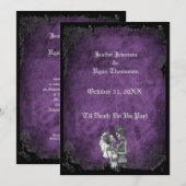 Invitation de mariage Halloween (Devant / Derrière)
