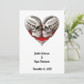 Invitation de mariage Halloween (Debout devant)