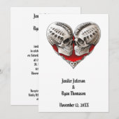 Invitation de mariage Halloween (Devant / Derrière)