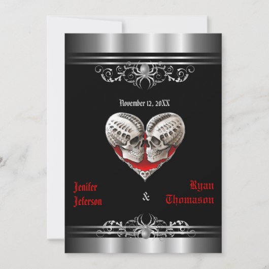 Invitation de mariage Halloween (Devant)