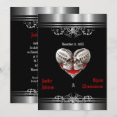 Invitation de mariage Halloween (Devant / Derrière)