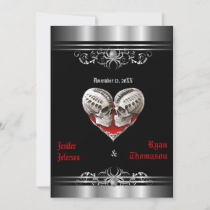 Invitation de mariage Halloween