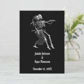 Invitation de mariage Halloween (Debout devant)