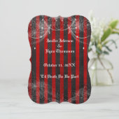 Invitation de mariage Halloween (Debout devant)