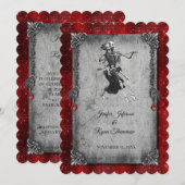 Invitation de mariage Halloween (Devant / Derrière)