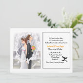Invitation de mariage Halloween (Debout devant)
