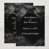 Invitation de mariage Halloween (Devant / Derrière)