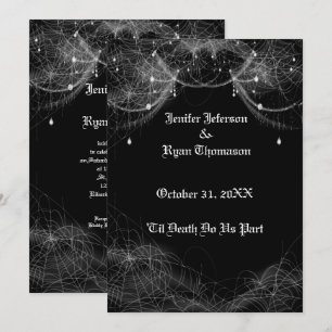 Invitation de mariage Halloween