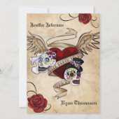 Invitation de mariage Halloween (Devant)