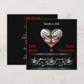 Invitation de mariage Halloween (Devant / Derrière)