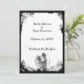 Invitation de mariage Halloween (Debout devant)