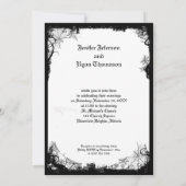 Invitation de mariage Halloween (Dos)