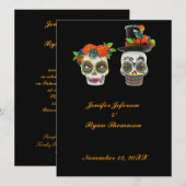 Invitation de mariage Halloween (Devant / Derrière)