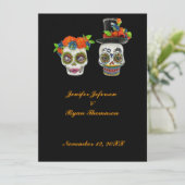 Invitation de mariage Halloween (Debout devant)