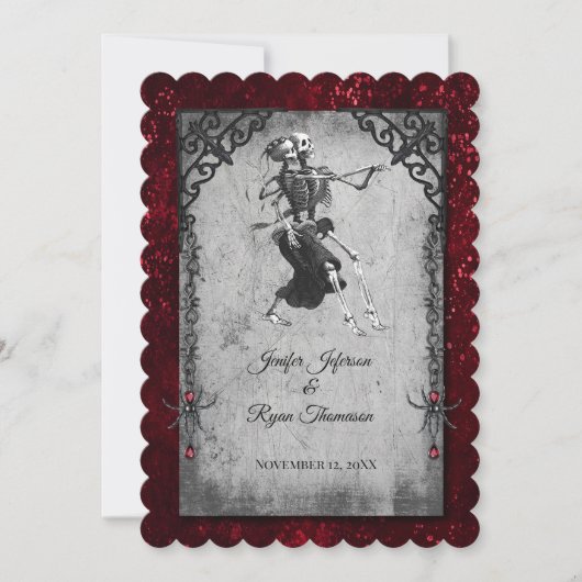 Invitation de mariage Halloween (Devant)
