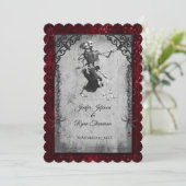 Invitation de mariage Halloween (Debout devant)