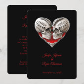 Invitation de mariage Halloween (Devant / Derrière)