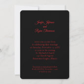 Invitation de mariage Halloween (Dos)