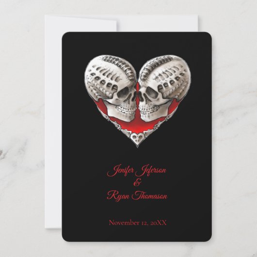 Invitation de mariage Halloween (Devant)