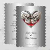 Invitation de mariage Halloween (Devant / Derrière)