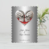 Invitation de mariage Halloween (Debout devant)