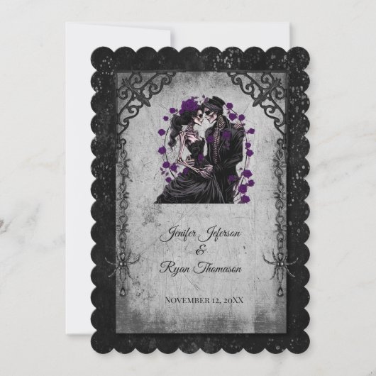 Invitation de mariage Halloween (Devant)