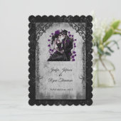 Invitation de mariage Halloween (Debout devant)