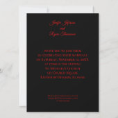 Invitation de mariage Halloween (Dos)