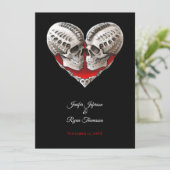 Invitation de mariage Halloween (Debout devant)