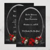 Invitation de mariage Halloween (Devant / Derrière)